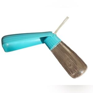 Portable Dog Water Bottle — Leak‑Proof Travel Dispenser | Turquoise